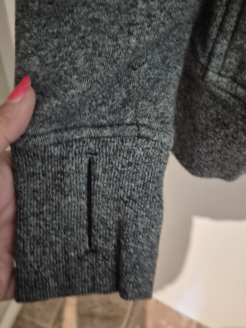 lululemon athletica Heathered Gray Scuba Full-Zip Hooded Jacket Sz.6 - Picture 7 of 8